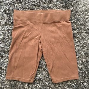 Brown Biker Shorts